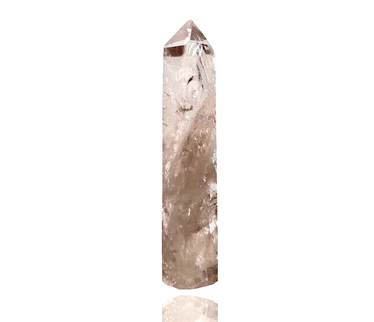 Pointe de cristal de roche de Magascar (6cm)